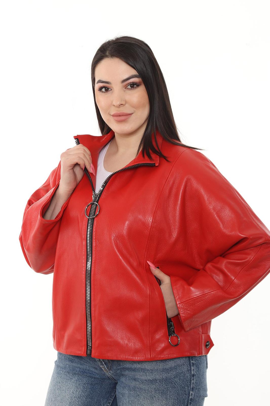 Kadın Oversize Hakiki Kuzu Derisi Mont/ceket BDC138 (Geniş Kalıp)