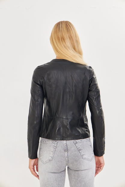 Women's Jumbo Genuine Lambskin Coat/Jacket BDC247 (Wide Fit)