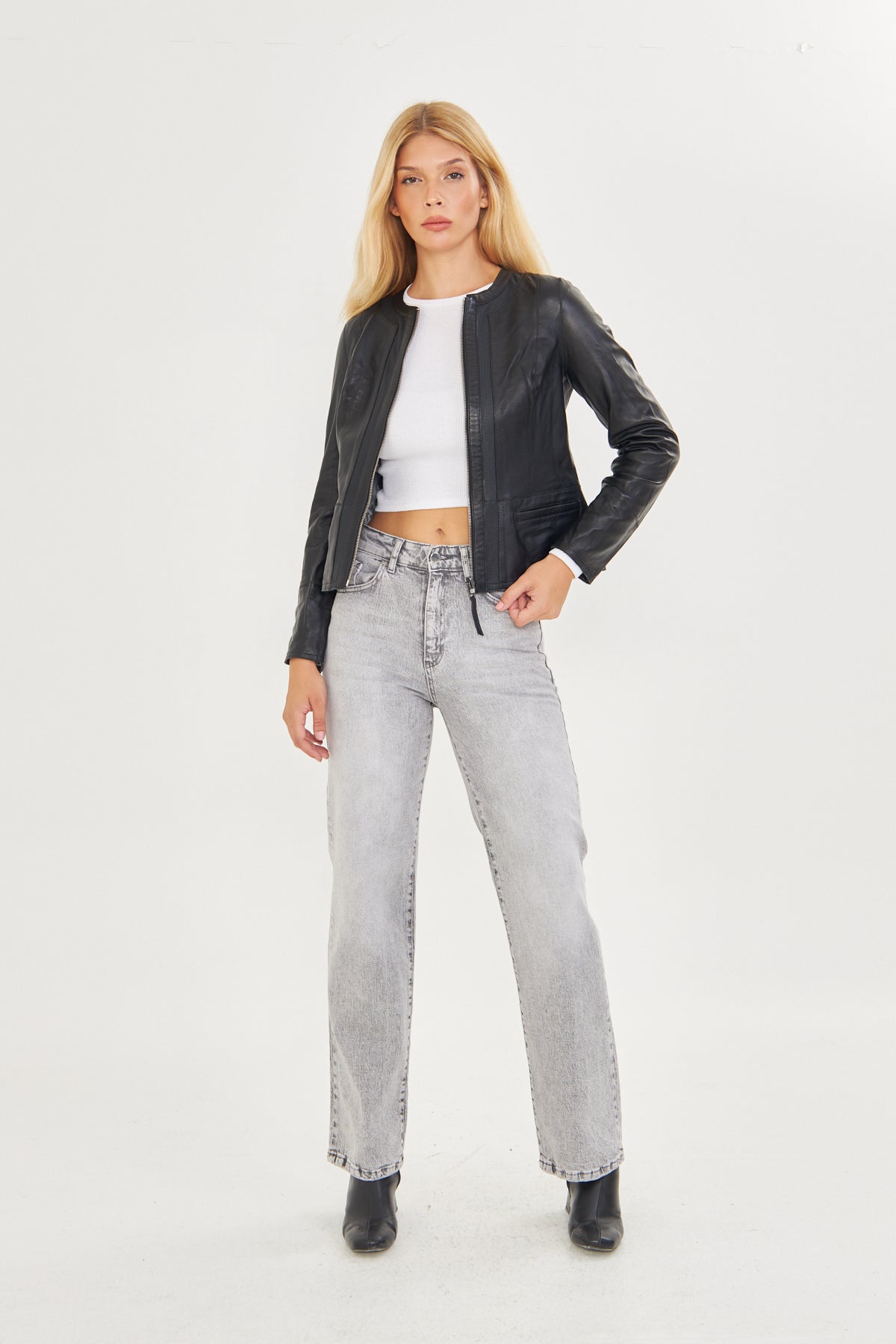 Women's Jumbo Genuine Lambskin Coat/Jacket BDC247 (Wide Fit)