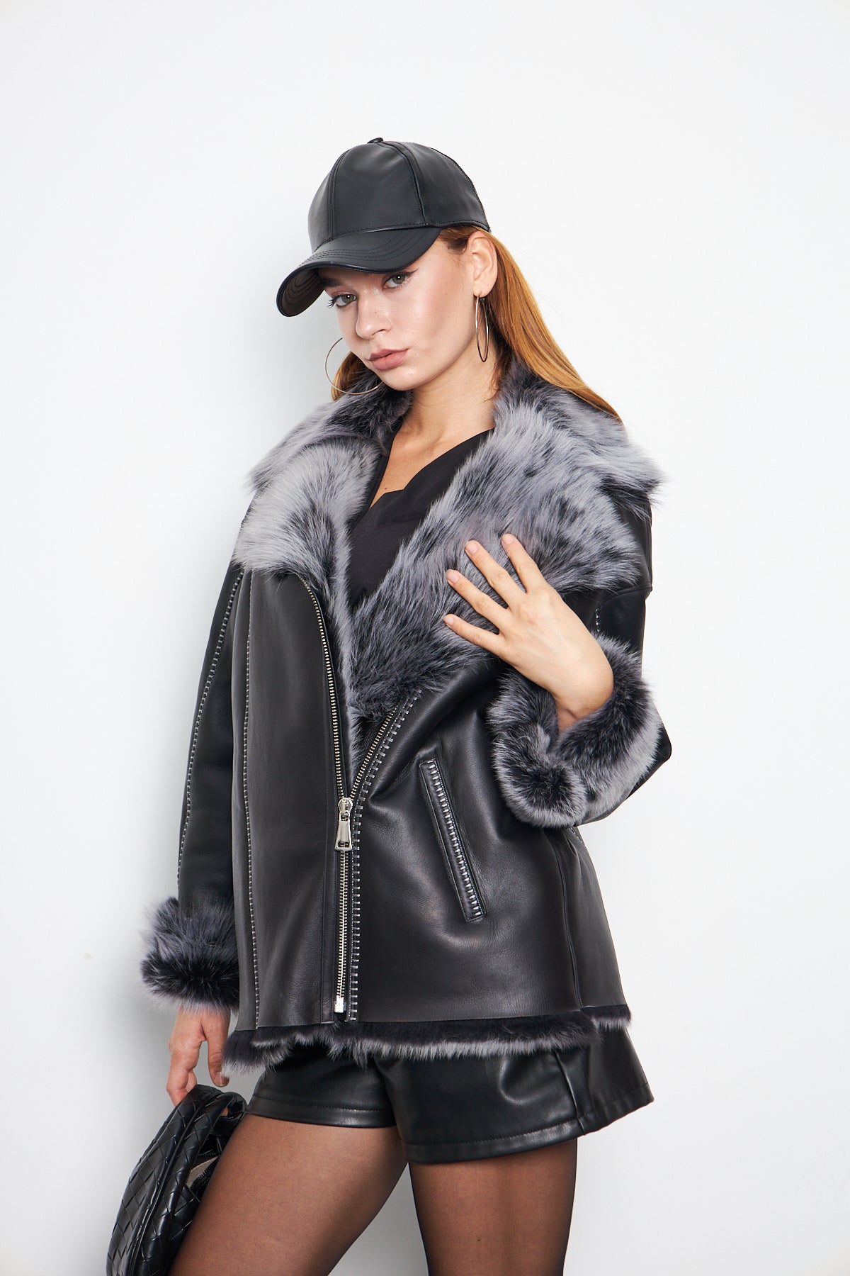 Hakiki Toscana Kürklü Manto - TK24105