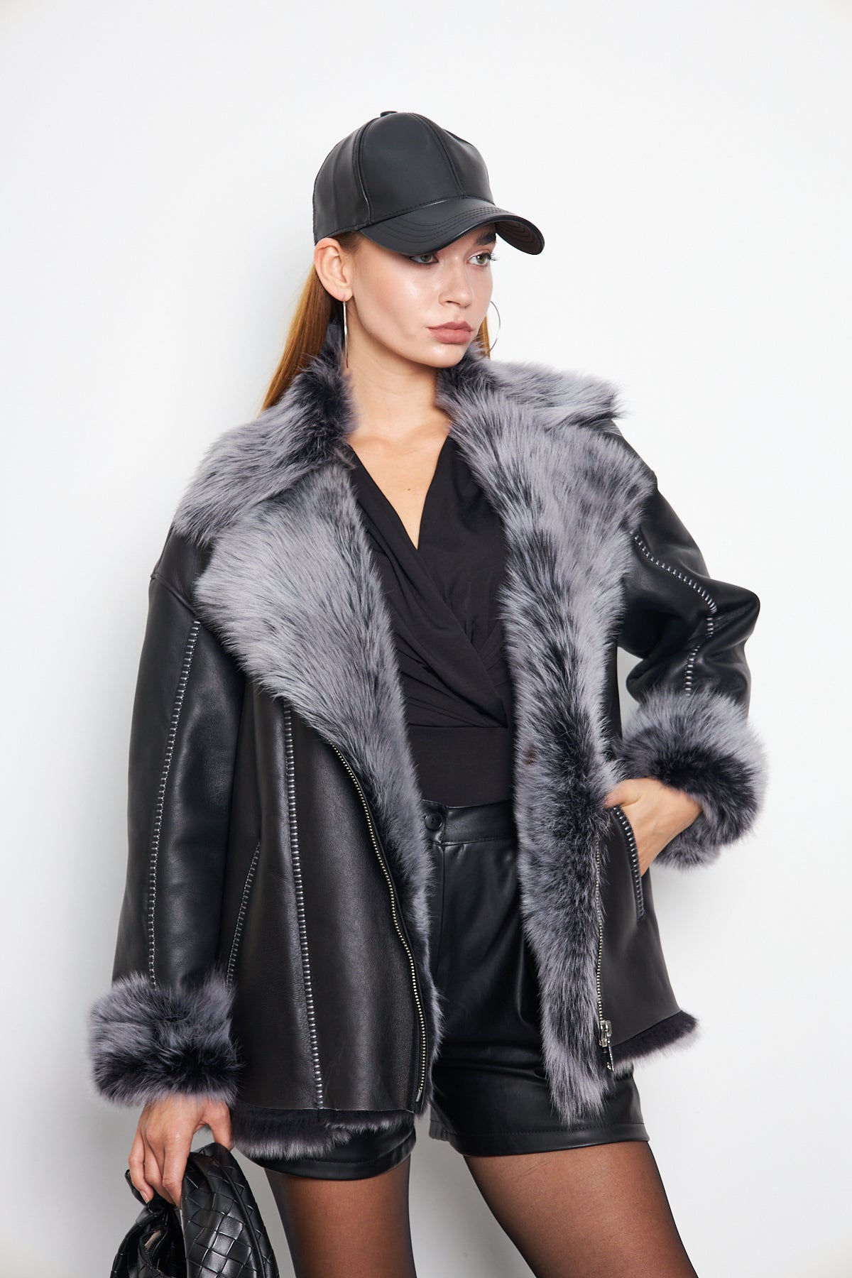 Hakiki Toscana Kürklü Manto - TK24105