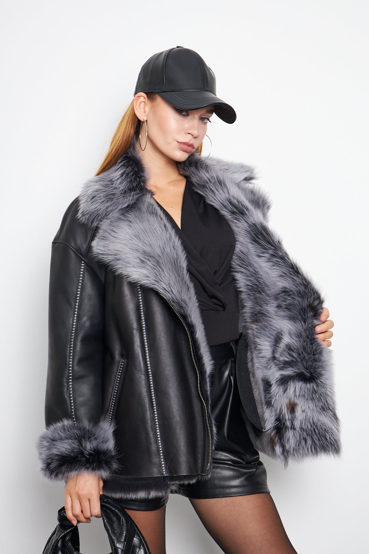 Hakiki Toscana Kürklü Manto - TK24105