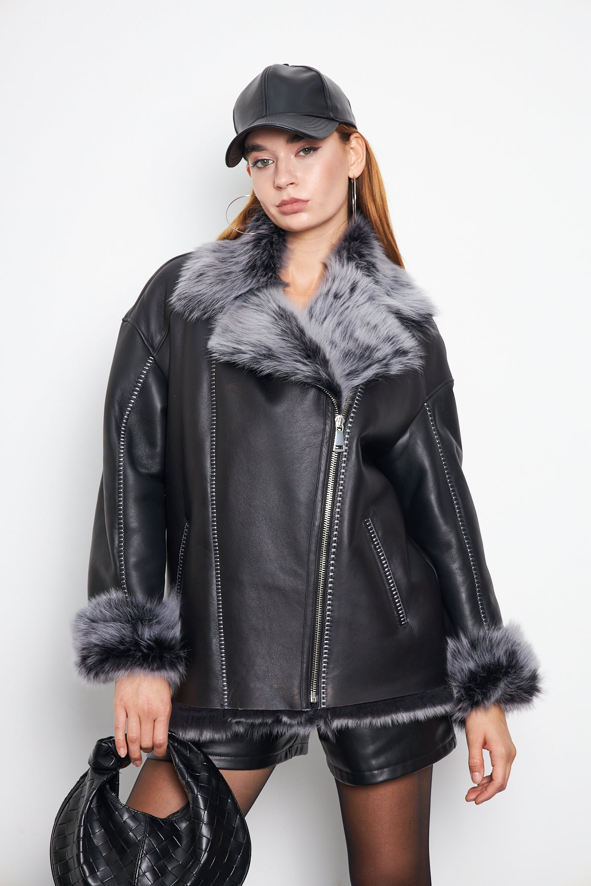 Hakiki Toscana Kürklü Manto - TK24105