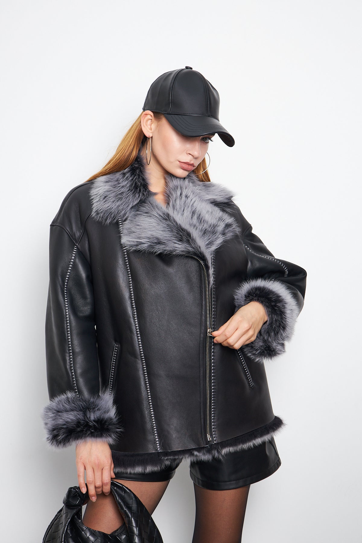 Hakiki Toscana Kürklü Manto - TK24105